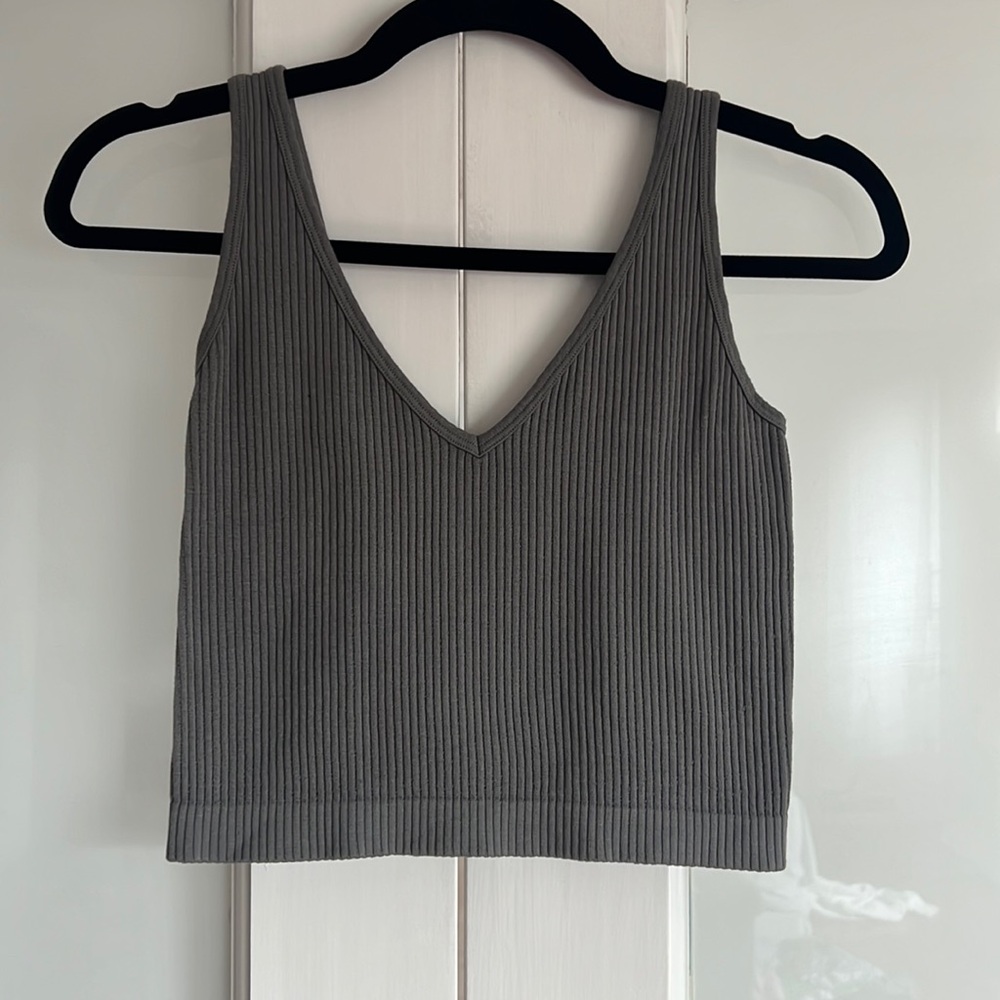 Cropped Ribbed Tank